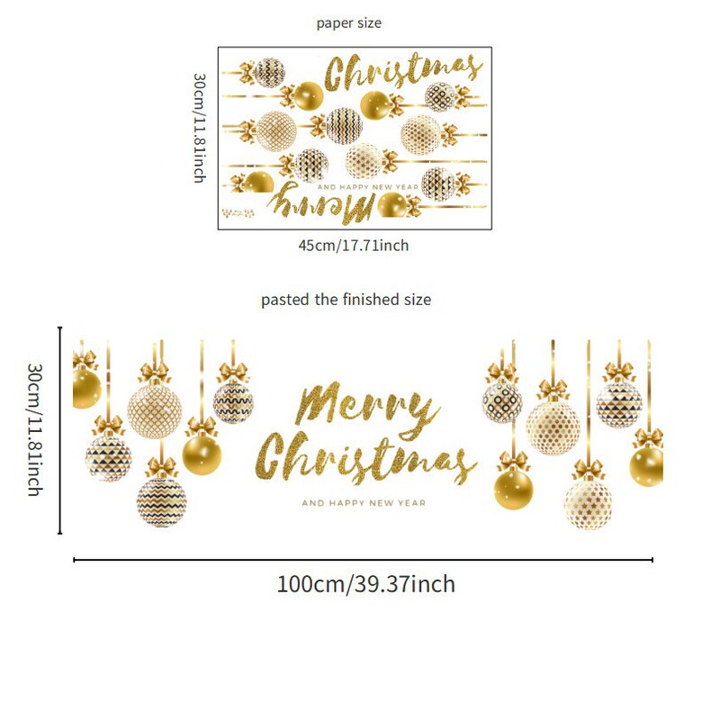 2026 工場直販クロスボーダークリスマス装飾ライトヘラジカガラスステッカーショップガラス窓静電卸売|undefined
