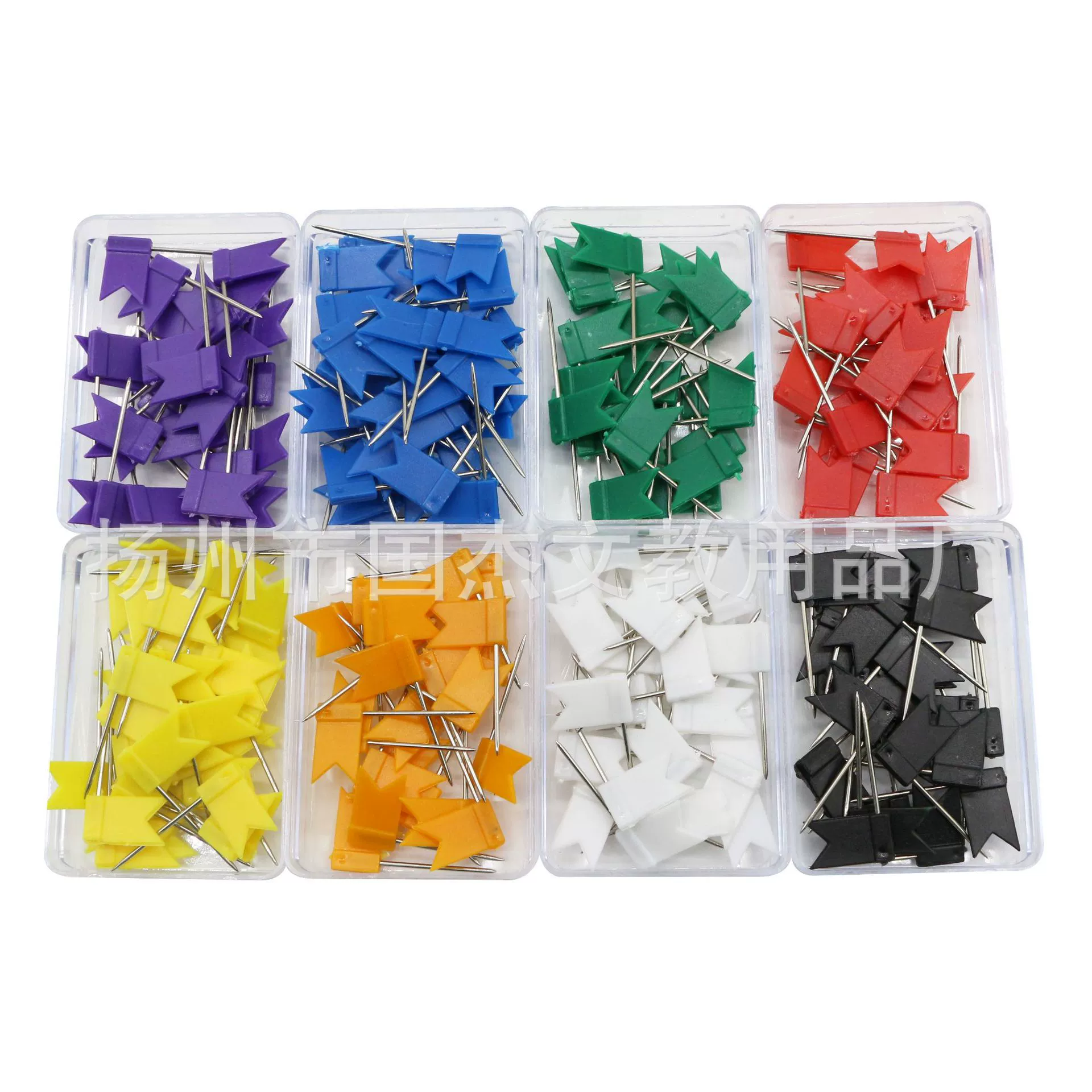 30 шт./Кор. Булавки для флагов 8 цветов креативные пробковые булавки карта маркировочные булавки канцелярские принадлежности булавки