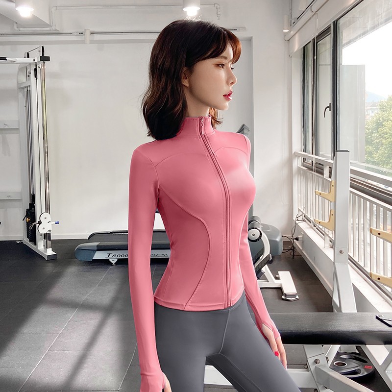 Quick-drying Slim-fit Yoga Clothes For Women, Long-sleeved Sports Fitness Tops, Fitness Clothes For Women_desvips.com