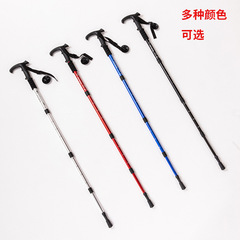 Hiking Poles Anti-Slip Multi-Functional Telescopic Portable Climbing Poles for Amazon Cross-Border Unisex