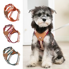 新しい犬のリードベストスタイルペットハーネス反射通気性犬の散歩リード小型犬のハーネス在庫あり