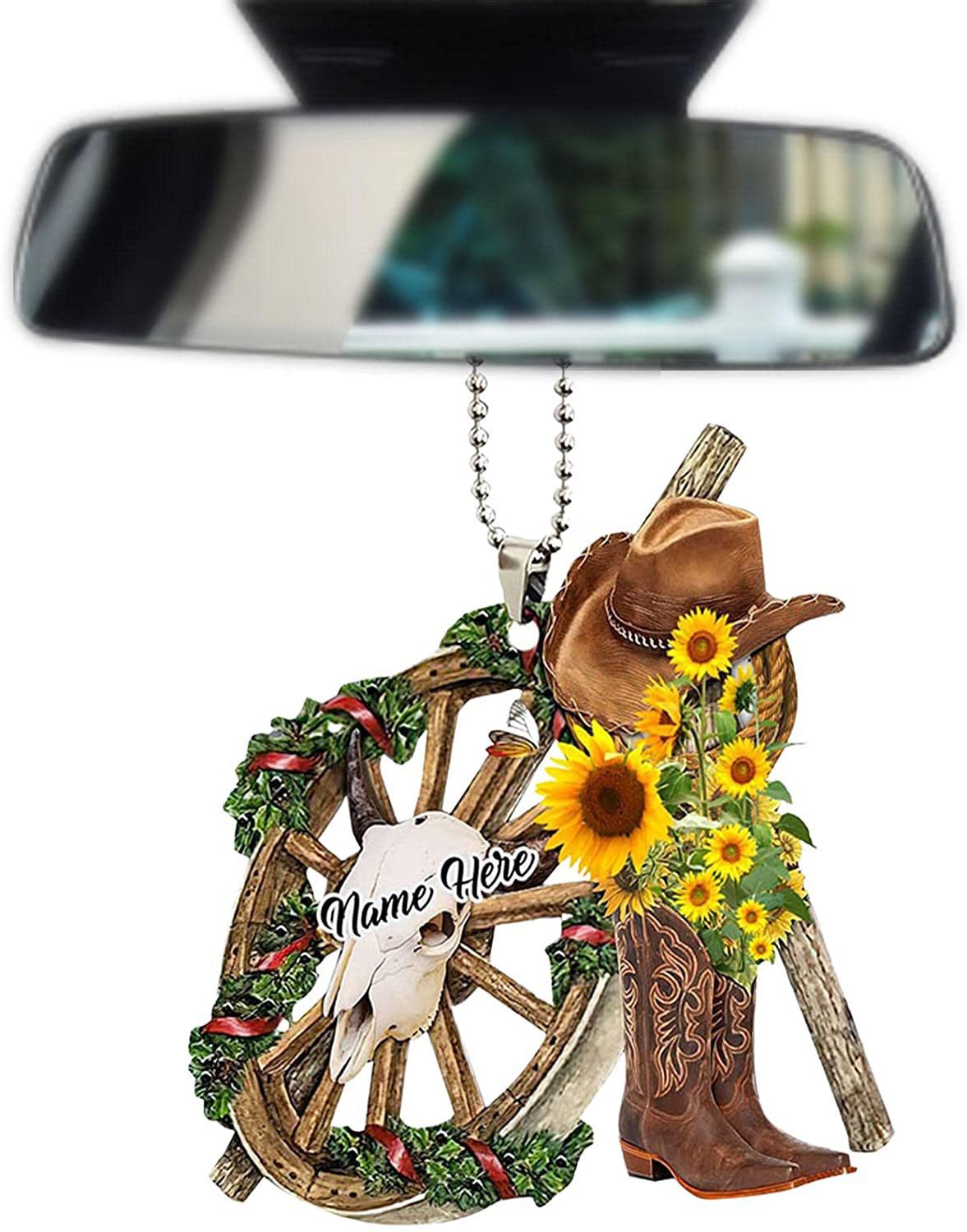 Nuevos productos transfronterizos interesantes para adornos de automóviles botas de vaqueros personalizadas y sombreros para adornos de automóviles planos image 10