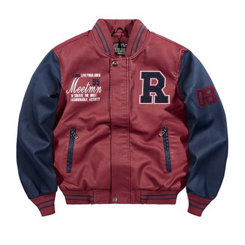 Men's Clothing flight suit jacket men's splicing baseball suit motorcycle suit leather jacket _voghion.com