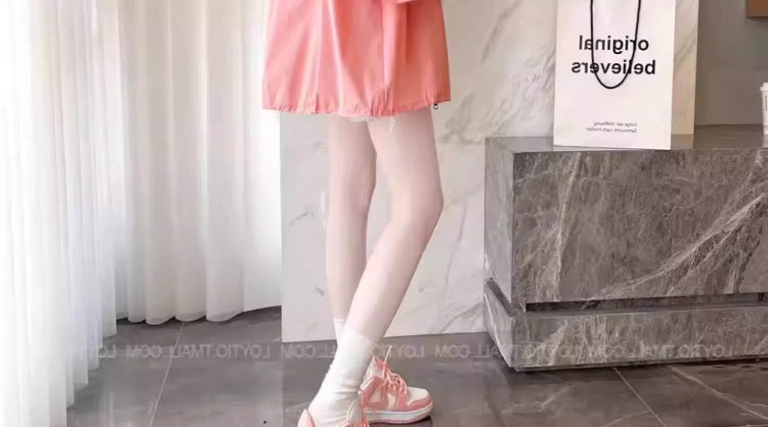 Áo chống nắng nữ dáng rộng có mũ, mỏng thoáng khí mùa hè, phong cách thể thao đa năng — Màu hồng chi tiết 17