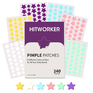 Cross-Border Supply of Hydrocolloid Acne Patches, Portable Colorful Star Acne Patches to Cover Acne Marks, Best-Selling Models