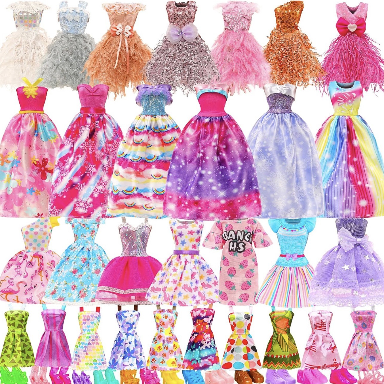 Amazon doll dress set toy accessories cross-border AliExpress girls' children's wedding dresses and accessories