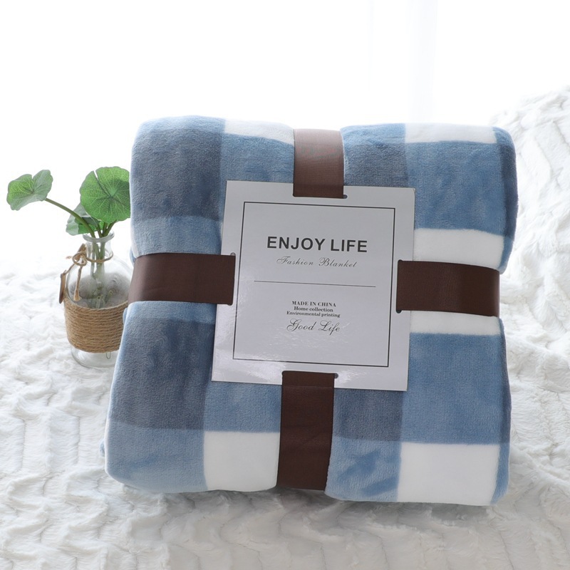 Flannel Throw Blanket Fleece Warm Winter Thermal Blanket Bed