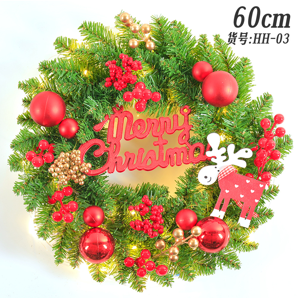 Amazon pop navideño coronas de vinas 30 / 40 / 50 / 60cm decoración de la puerta colgante escena árbol de Navidad