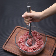 厂家批发不锈钢肉丸勺 厨房家用挤肉丸虾滑丸子制作器勺子