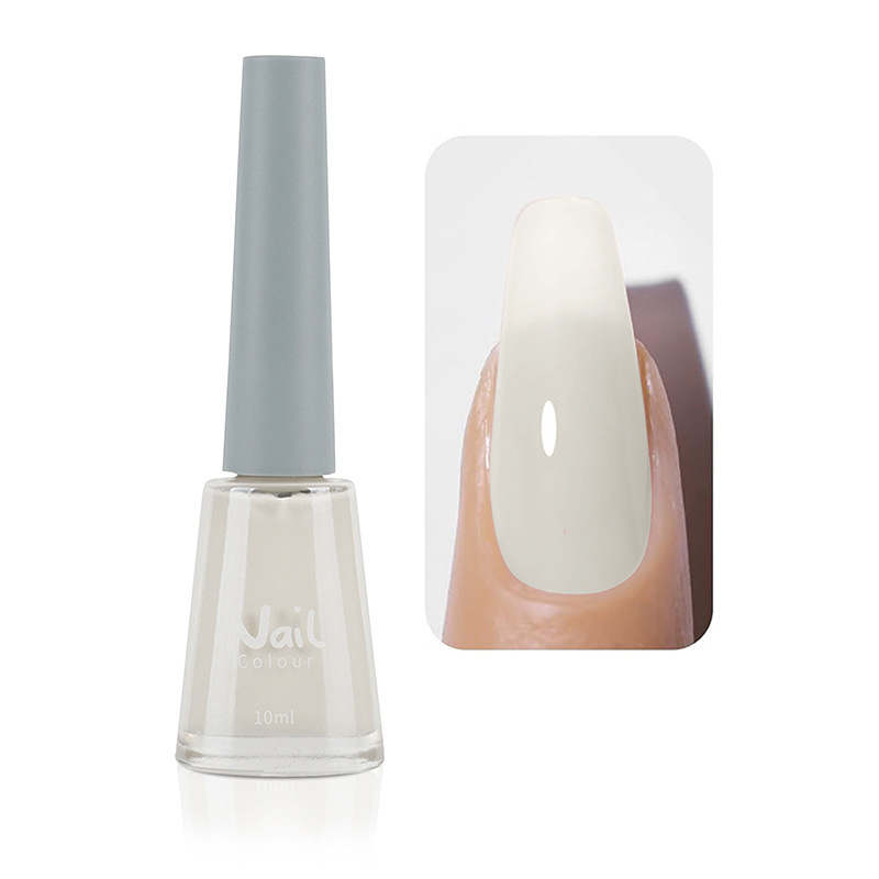 Oily non-peeling long-lasting nail polish baking-free quick-drying non-fading nude transparent nail polish wholesale