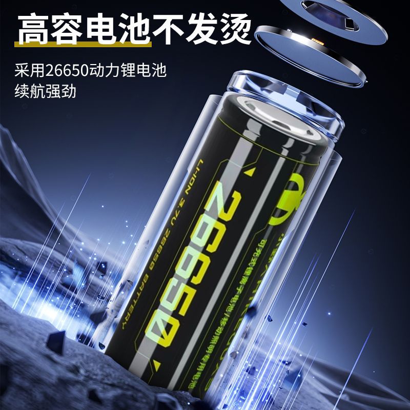 Lámpara exterior recargable P50 zoom telescópico lámpara de trabajo condensadora de luz remota linterna conveniente carga de luz intensa