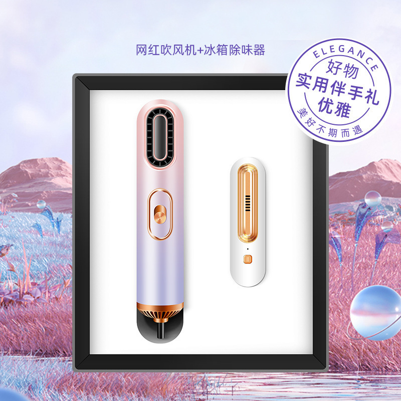 헤어 드라이어 + 냉장고 탈취제