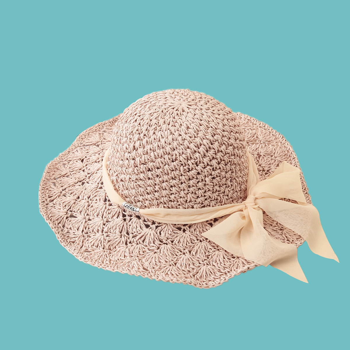 Korean Sunscreen Wide-brimmed Dome Straw Hat display picture 4