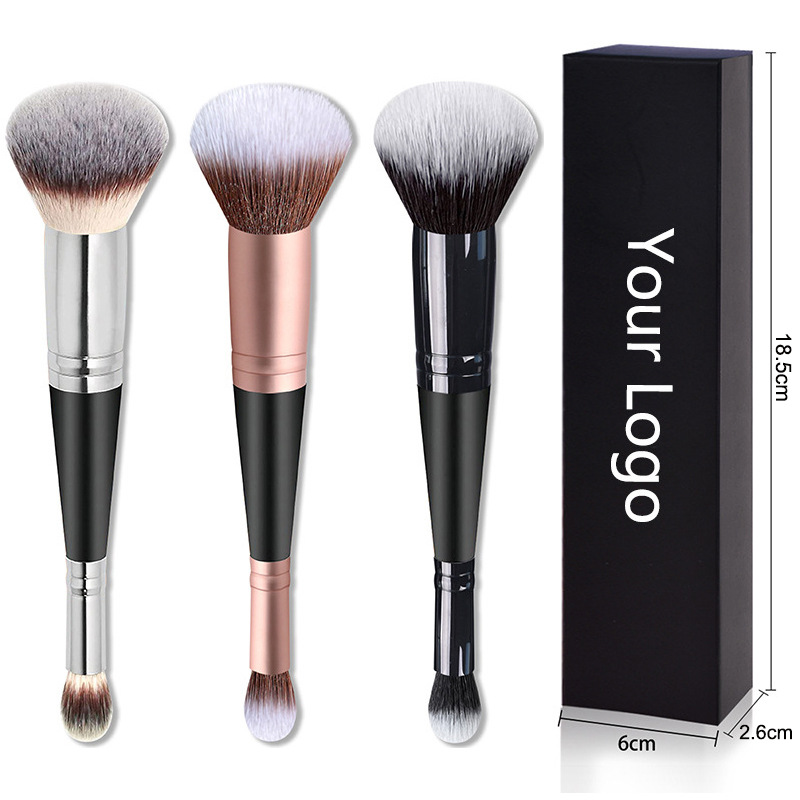 Nuevo pincel de maquillaje de doble punta Youyi, dos en uno, para base y corrector, de una sola pieza para principiantes, herramienta de belleza transfronteriza.