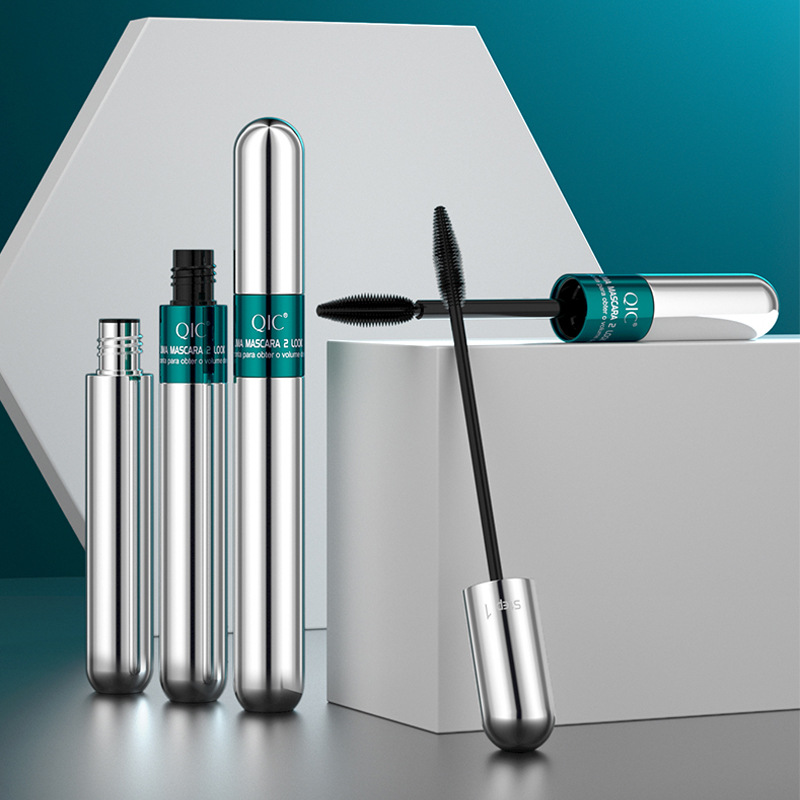 QIC Chini Color Double Effect 4D Mascara Waterproof Long Curly Natural Thick 2in1 Mascara North American Makeup
