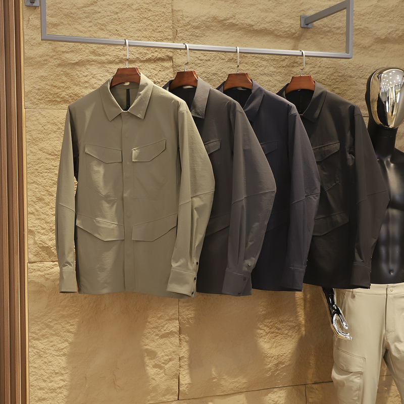 ~ 4000K offline men's full pressure glue outdoor windproof soft shell tactical hunting lapel jacket coat