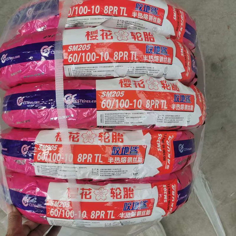 Sakura Tire 14X2.50 Semi-Hot-Melt Steel Wire Vacuum Tire 8-Layer Outer Tire Electric Vehicle Vacuum Tire 60/100-10