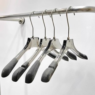 Women's Clothing Hangers for Clothing Stores, Children's Acrylic Men's Ash Flocking Non-Slip Clothes Hangers, Pants Clips Wholesale