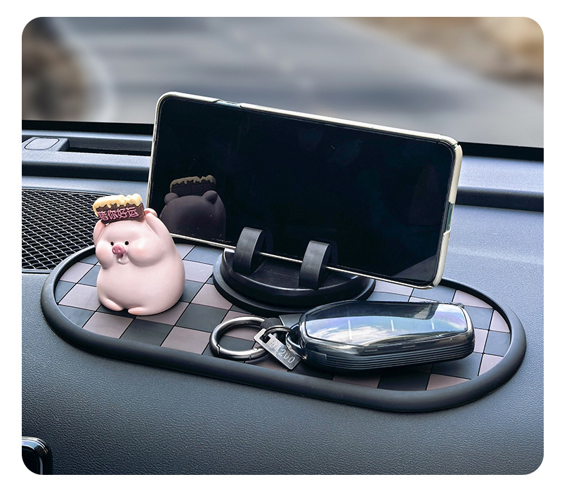 Car Dashboard Anti-Slip Mat, Washable, Central Control Navigation Bracket Storage Mat, Sun Protection, Manufacturer Wholesale Car Fragrance Tablets
