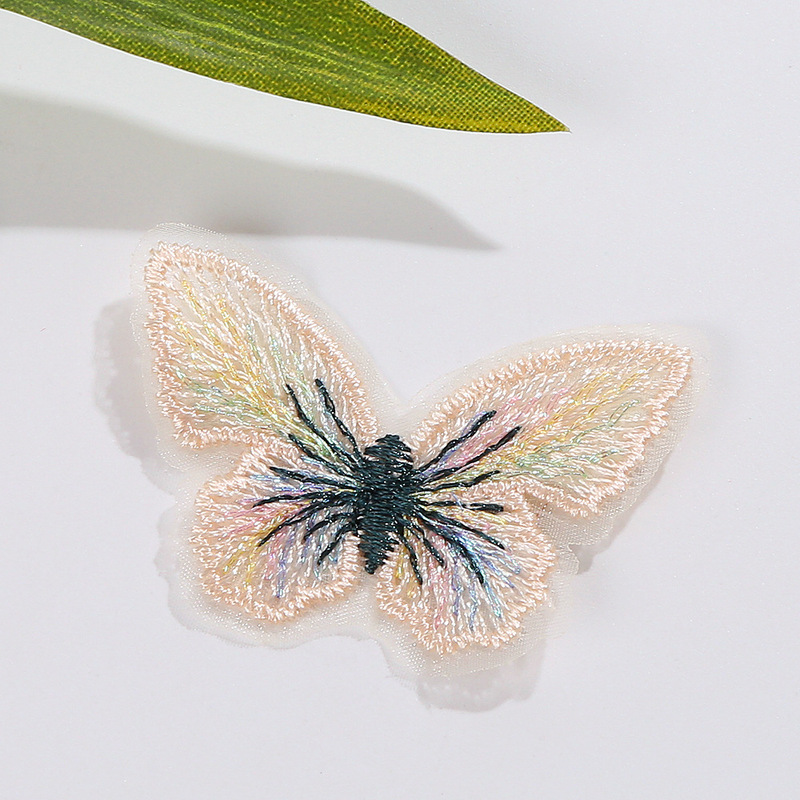 単層金糸刺繍蝶レースDIY手作り靴、帽子、衣類、ウェディングドレス、ヘアピン、頭飾り、アクセサリー、装飾品|undefined