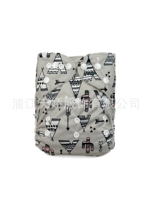 メーカークロスボーダー赤ちゃんおむつ洗える尿不湿通気性プリントトレーニングパンツcloth diaper|undefined