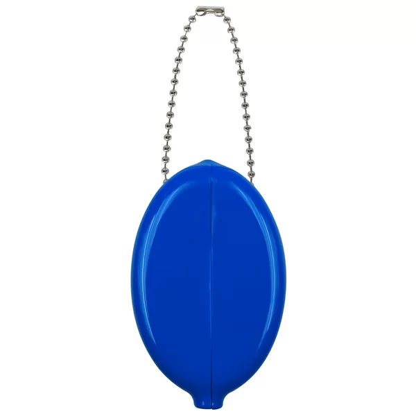 Factory Direct Sale Pvc Soft Rubber Coin Purse Oval Chain Candy Color Ready Stock Coin Storage Bag