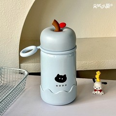 新款学生小众简约可爱迷你口袋杯316不锈钢儿童卡通便携式保温杯