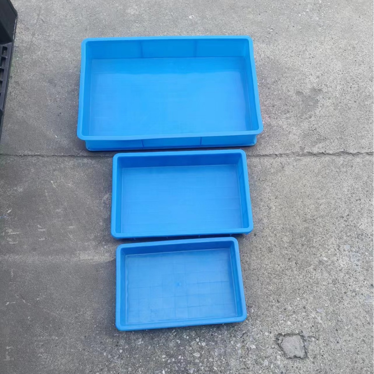 苏州南京无锡 盐城上海加厚塑料方盘浅盘塑料方盒零件盒工具箱