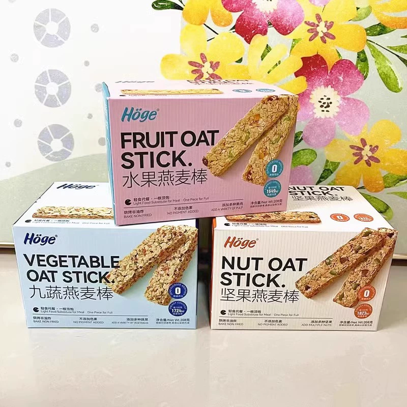 Овсяные батончики заменители еды, закуски, независимые грубые зерна, полезные, хрустящие и обезжиренные продукты, фрукты и орехи Упаковка