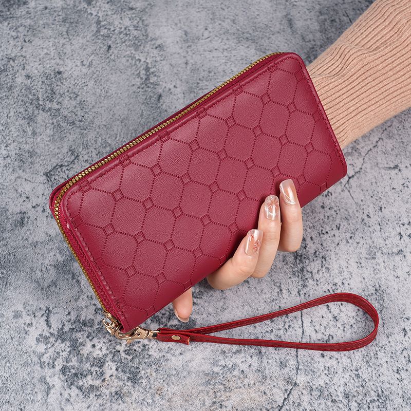 2024 nuevo bolso coreano lindo bolso de cambio largo gran capacidad damas multi-cremallera bolso de teléfono móvil para mujeres