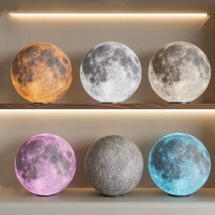 Hand-painted Moon Lamp Floor Lamp, Internet Celebrity Photo Spot Landscape Courtyard Villa Outdoor Camping Waterproof Decorative Lamp Eight Great Stars