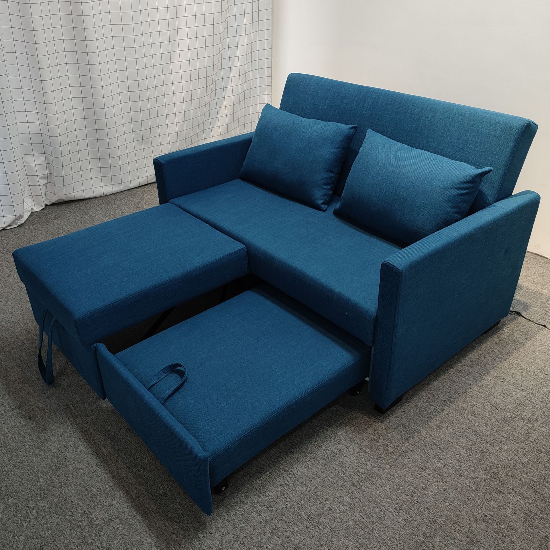 Sofá cama plegable doble doble multifuncional sala de estar pequeña casa de alquiler de tecnología económica tela sofá cama