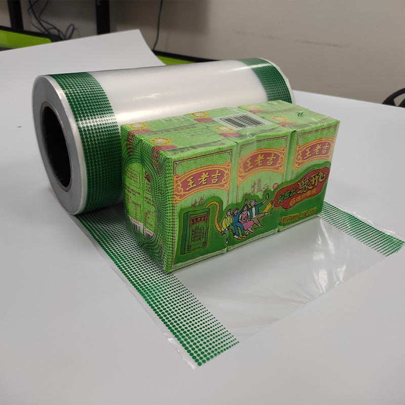 Fábrica al por mayor PE película de impresión de envases de plástico máquina de etiquetado automático rollo de película fácil de rasgar película termoplástica película de etiqueta de impresión en color