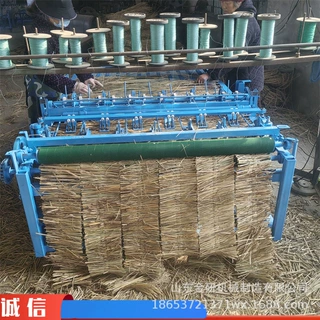 冬季大棚种植保温草苫子机稻草芦苇自动编织机稻草杂草草帘机
