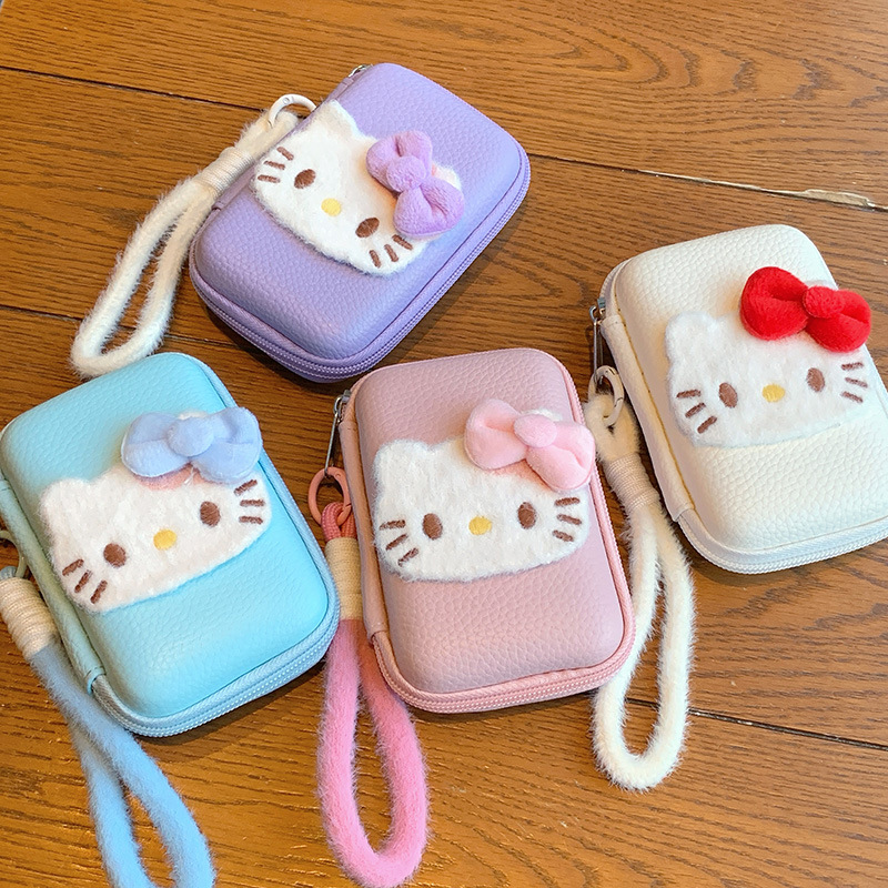 ccd可爱小猫相机收纳包高颜值萌趣保护壳数据线耳机收纳小巧便携