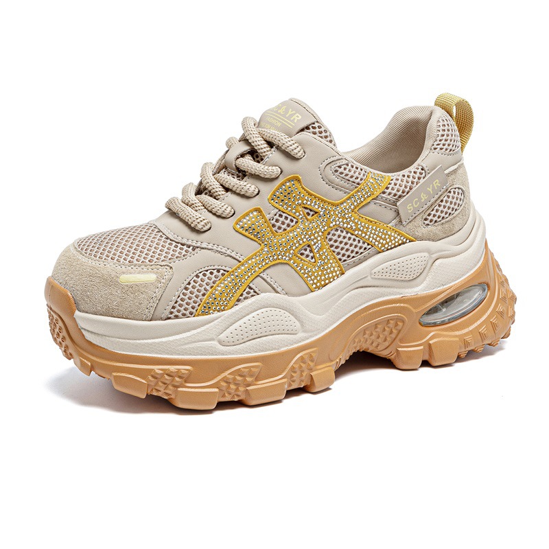 Women's Chunky-soled Dad For Petite Individuals, 2026 New Model, Casual, Fashionable, Versatile, Internet Celebrity_vogvips.com