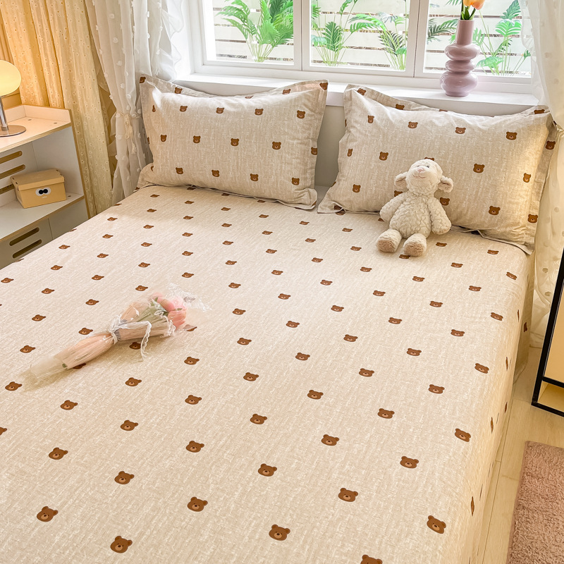 Nuevo estilo 2025 sábanas de algodón puro pieza individual 100 algodón 2025 nuevo conjunto de tres piezas para un dormitorio universal de cuatro estaciones