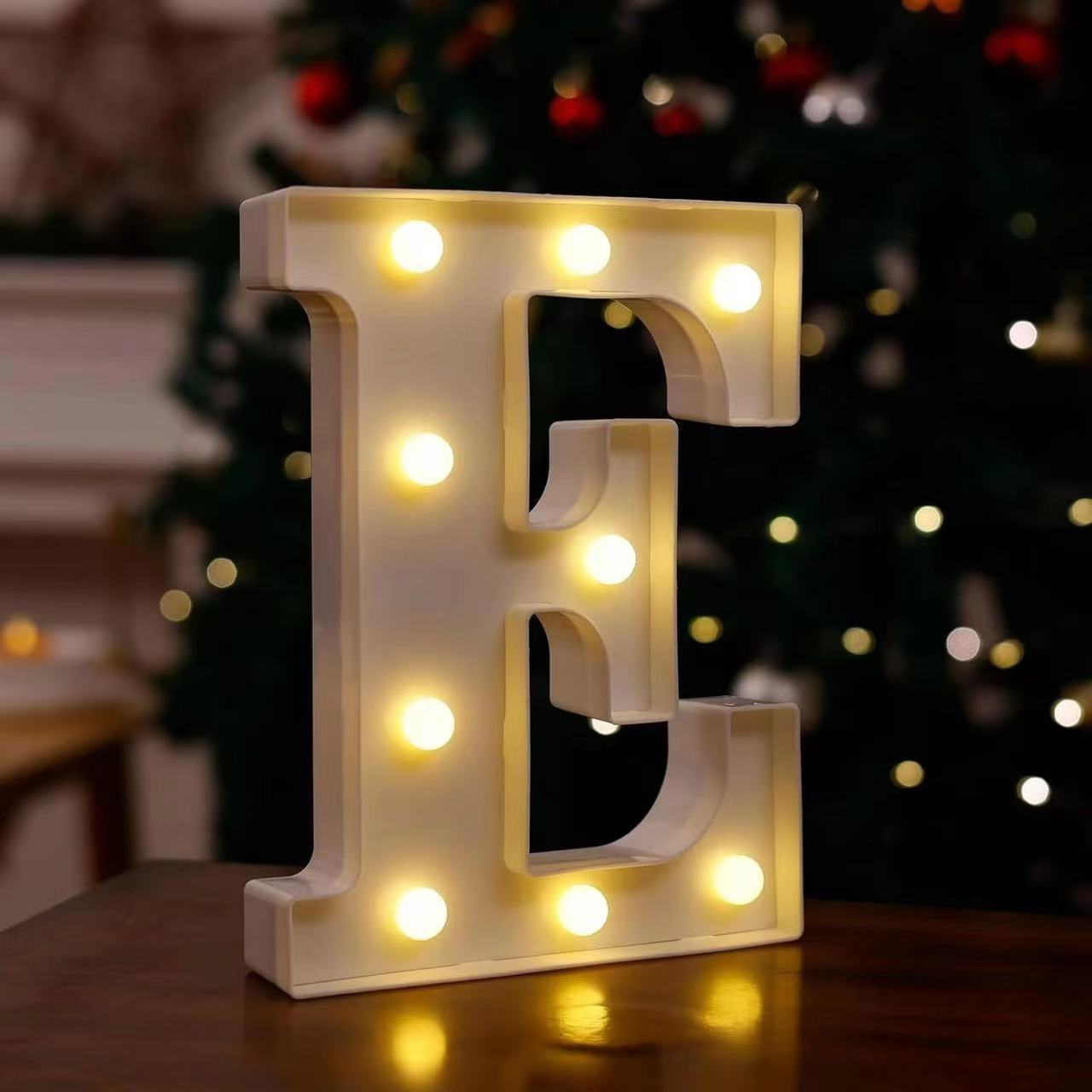 Lámpara LED de Letras y Números de PVC Decorativa para Fiestas y Bodas image 9