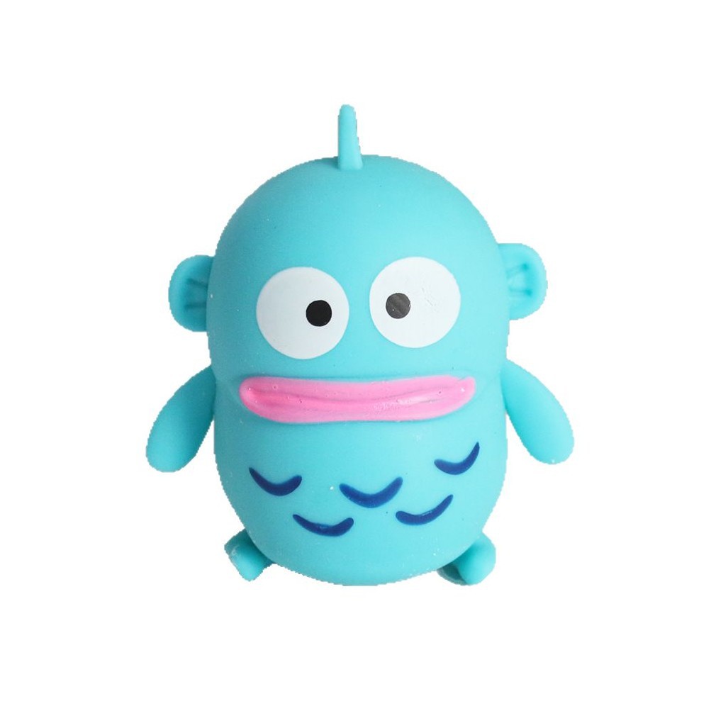 Genuino Sanrio muñeca mitad de pez hombre Hanton juguetes de peluche peces feos colgantes muñecas lindas muñecas agarradoras al por mayor