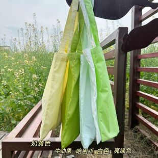518377 Summer Special Lazy Macaron Single Shoulder Thin Cotton Bag Rose Pink Versatile Solid Color Wholesale