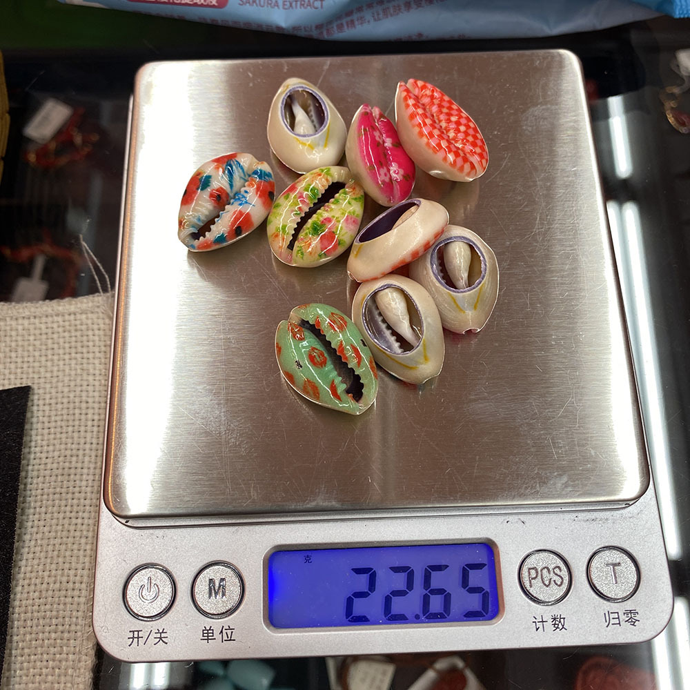 Printing Design 1 Piece 18 * 24mm Shell Flower DIY Jewelry Accessories Beads
