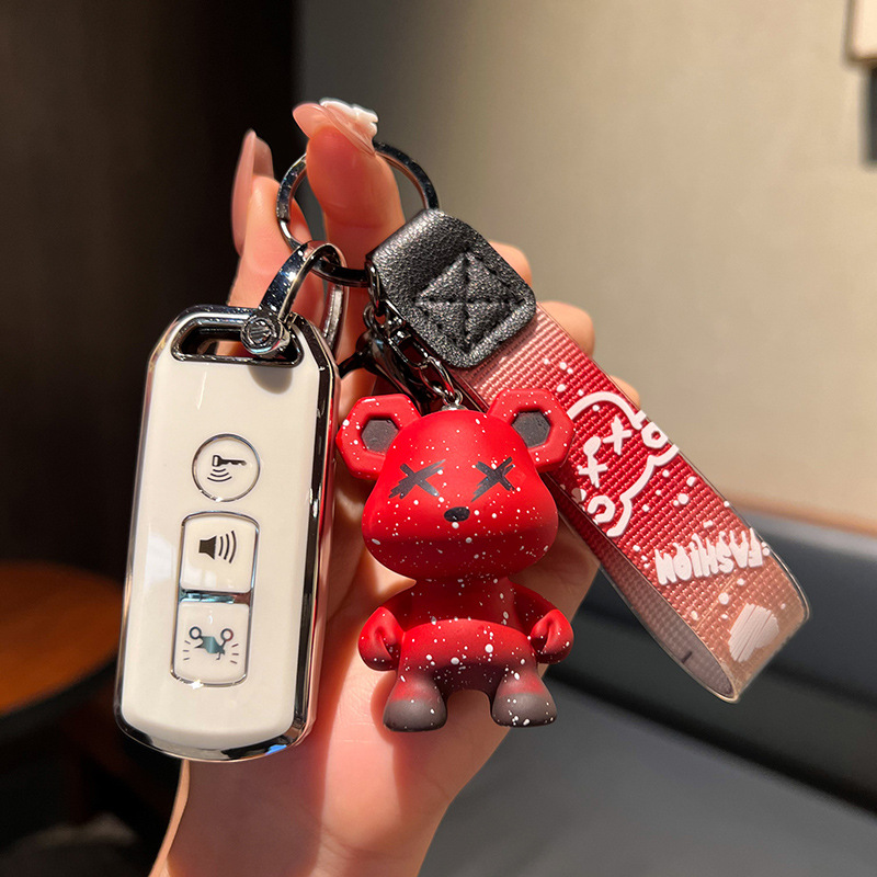 Imágenes aplicables Fosha 350 funda de llave de motocicleta agrietada 125 Xindazhou ns125la/PCX150 funda de hebilla