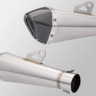 Motorcycle exhaust pipe, Cone Tail Section Silencer Motorcycle