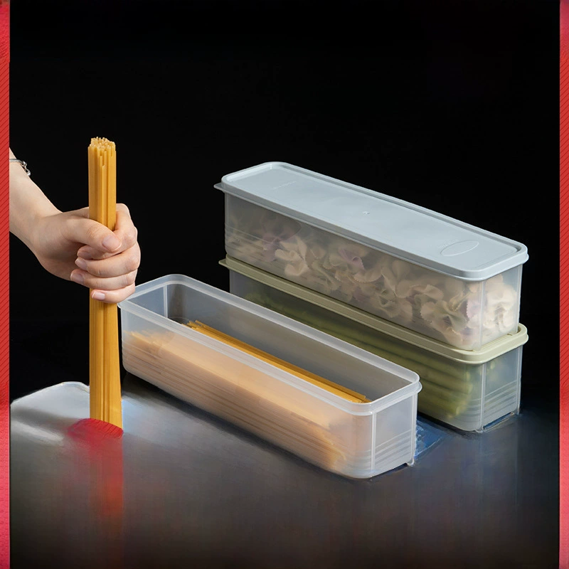  rectangular noodle storage box Kitchen egg noodle noodle refrigerator storage box Plastic food freshness sealing box