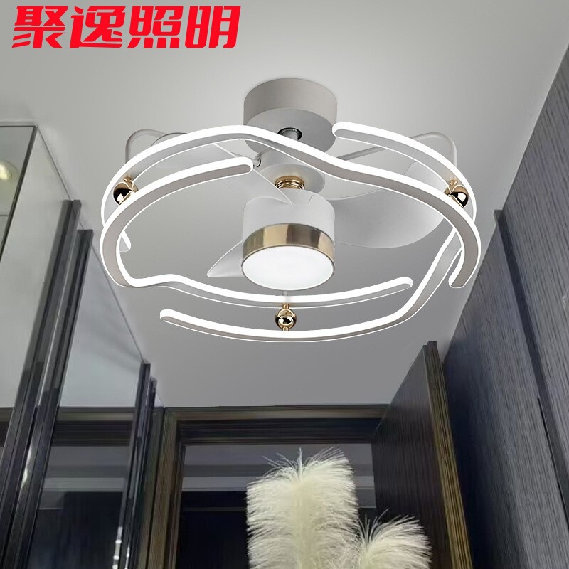 New Model of Silent Chandelier Fan Light for Living Room and Dining Room, Simple Integrated Design for Home Dining Table, Direct Delivery from Zhongshan Manufacturer