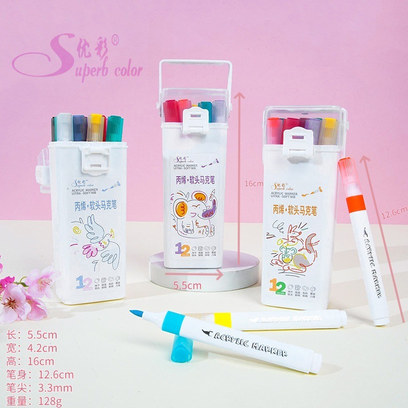 Rotulador acrílico de color uc6550-12
