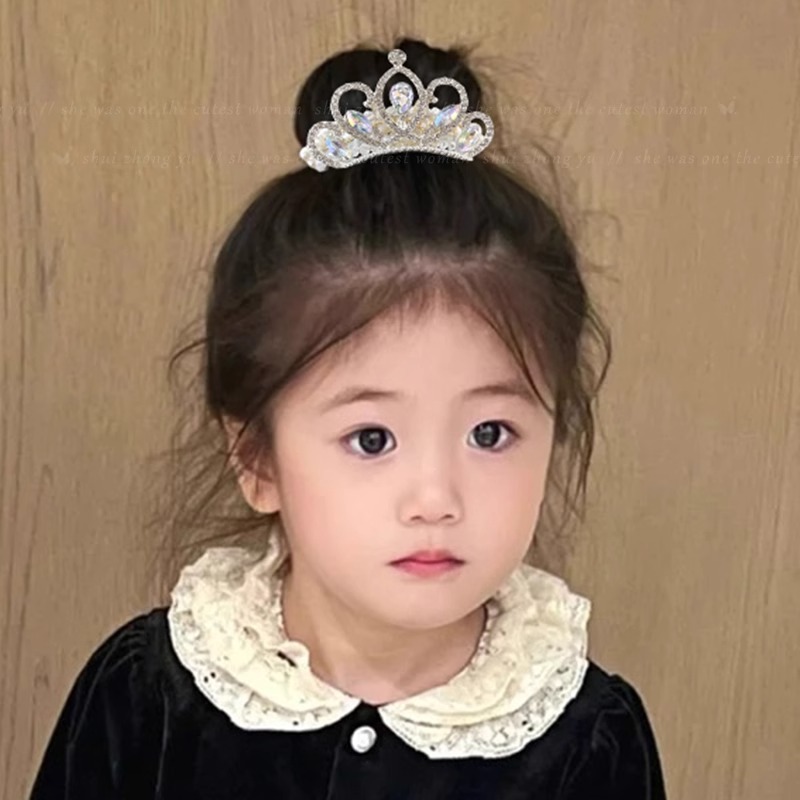 Nuevo tocado de princesa para niños perlas corona perla perilla