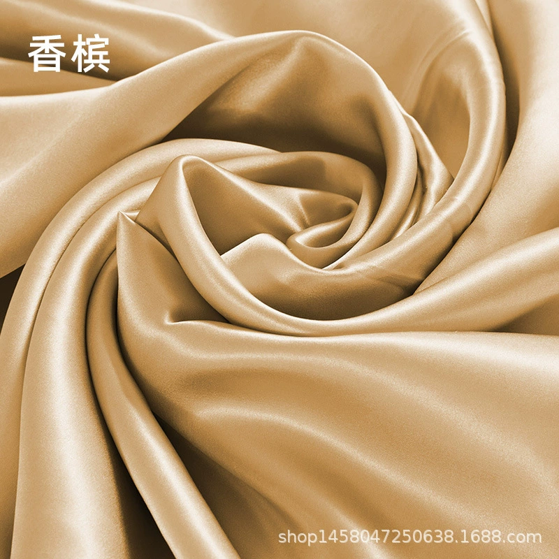Silk fabric 100% mulberry satin, 114 cm width, 16 momme, plant‑dyed, wholesale multi‑color