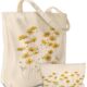 Amazon Cross-border in stock Canvas Bag Cosmetic Bag Set Animal and Plant Cat Pattern Tote Bag
