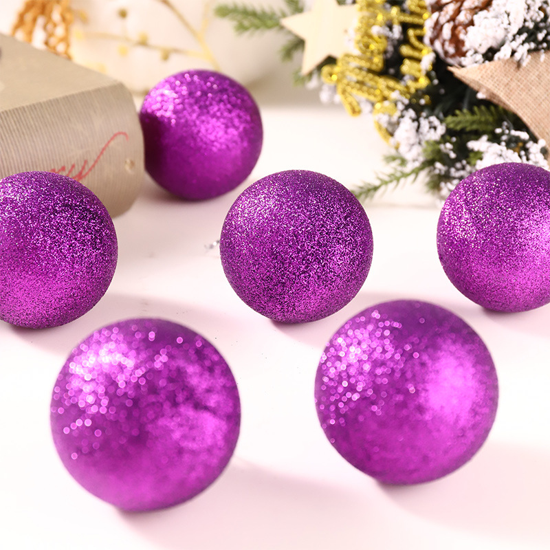 Transfronteriza Amazon especial Bola de galvanoplastia Bola de luz de Navidad BOLA DE Navidad traje de bola de brillo esmerilado adornos para árboles de Navidad